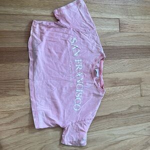 Zara pink crop top